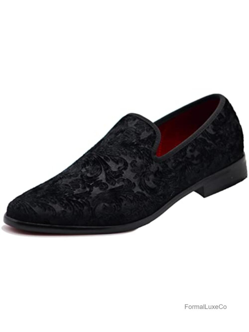 Men's Velvet Dress Loafers Slip On Classic Tuxedo Formal Shoes
